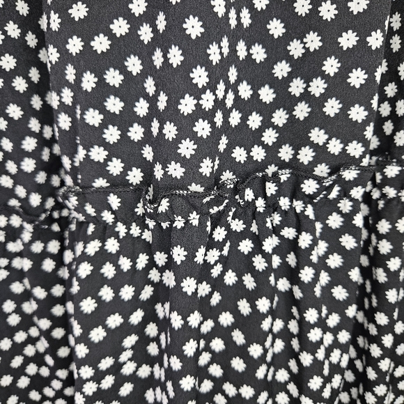 Gomelly Square Neck Short Sleeve Midi Dress Sz L - Picture 10 of 15